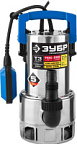 Насос дренажный для грязной воды корпус - нерж. сталь 1100Вт ЗУБР Профессионал ВИА 