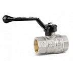Кран шаровой латунный с никелевым покрытием DN15 1/2" ВР*ВР рычаг LD Pride