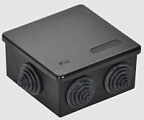 Коробка распределительная 85х85х40мм открытая установка IP44 КМ41235 черная IEK ВИА