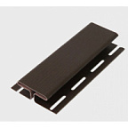 Профиль Н соединительный для сайдинга коричневый GL ВИА