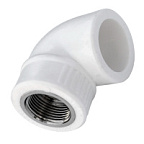 Угольник РР-R комбинир. белый Дн25*1/2" ВР ВИА