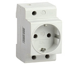 Розетка на DIN-рейку с заземлением контактов РАр 10-3-ОП IEK ВИА