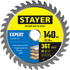 Диск пильный по дереву точный рез 140*20/16мм 36Т STAYER Expert ВИА 
