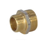 Ниппель латунь переходник никель Ду20*25 НР ВИА