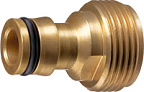 Адаптер штуцерный с НР резьбой 3/4, из латуни GRINDA PROLine BE-34 ВИА