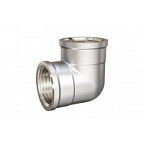 Уголок латунь никель DN15 1/2" ВР LD