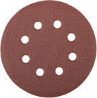 Круг шлифовальный универсал. из абразив.бумаги 8 отверстий Р80 125мм, уп/5шт STAYER MASTER ВИА