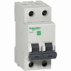 Выключатель автоматический двухполюсный 25A C 4.5кА SCHNEIDER EASY 9 ВИА Выключатель автоматический двухполюсный 25A C 4.5кА SCHNEIDER EASY 9 ВИА