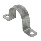 Скоба металлическая двухлапковая d31-32мм (10шт) PROxima ВИА