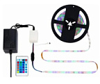 Лента светодиодная (комплект) 5 м с блоком питания и RGB контроллером IP65, свечение RGB LAMPER ВИА