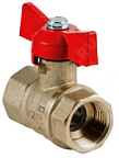 Кран шаровой латунь Стандарт 230 Ду20 ВР/ВР бабочка ВИА