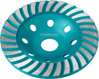 Чашка алмазная сегментная шлифовальная 125мм СИБИН Турбо ВИА 