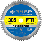 Диск пильный по дереву Чисторез 305*30мм 60Т ЗУБР Профессионал ВИА