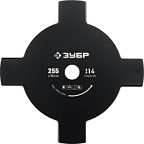 Нож для триммера НТ-4 255 мм 4T (для бурьяна) ЗУБР ВИА