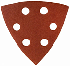 Треугольник шлиф. универсал. на велкро основе 6 отверстий Р120 93*93*93мм, уп/5шт STAYER MASTER ВИА